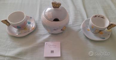 Tazzine Piattini Zuccheriera pioggia e nuvole Thun