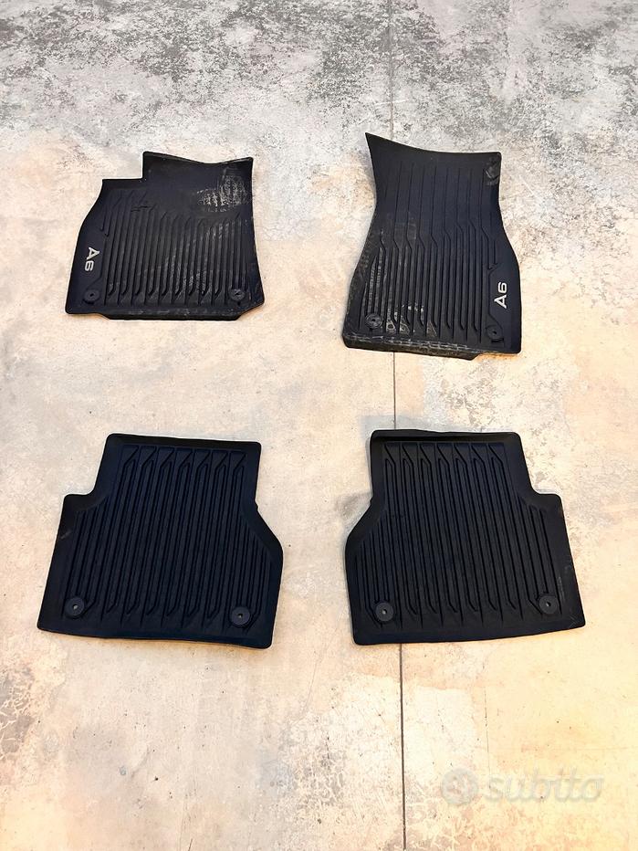 Carmat Tappetini Auto Tessuto Su Misura Per Audi A6 C6 (2004-2006) Con Logo – Set 4 Pezzi Neri, Impermeabili, Antiscivolo - 3