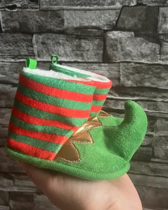 Scarpine/pantofoline Natale/Elfo n18/19