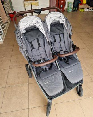 Passeggino doppio m.twin mast swiss volcanic ash