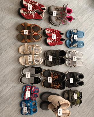 scarpe ginnastica ciabatte sandali