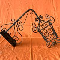 Lanterna in ferro battuto a muro