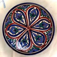 Piatto decorato ceramica