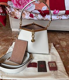 Borsa Etro vela media bianca