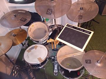 batteria acustica + accessori