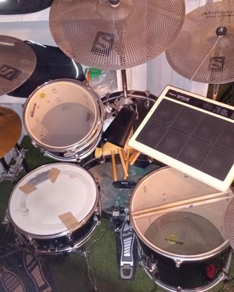 batteria acustica + accessori