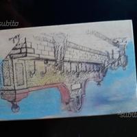 2 cartoline in legno