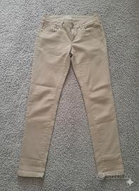 pantaloni Guess beige oro 