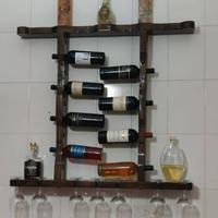 Portabottiglie di vino in legno