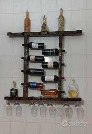 Portabottiglie di vino in legno