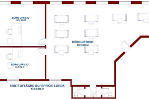 Ufficio molto luminoso nella zona industriale