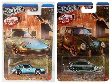LOTTO HOT WHEELS SILVER VINTAGE CLUB come in foto