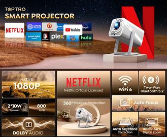 Video proiettore bluetooth - wifi - full hd