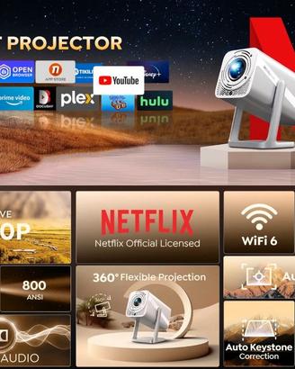 Video proiettore bluetooth - wifi - full hd