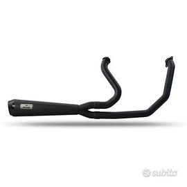 Sistema Scarico Malparidos 2-1 Softail M8 Nero - C