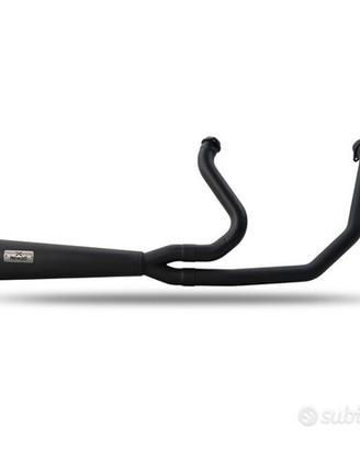 Sistema Scarico Malparidos 2-1 Softail M8 Nero - C