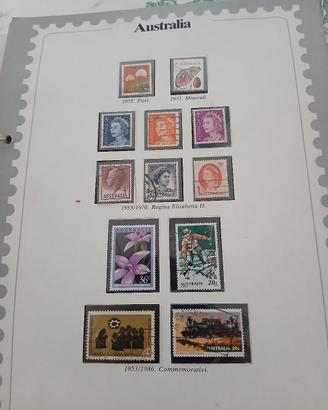 set francobolli Australia 
