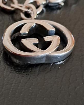 Bracciale  Gucci  argento.925  tg 19