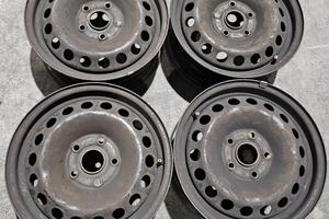 4 cerchi ferro volkswagen golf r15 ft3198