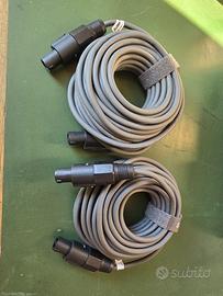 2 cavi speakon 10 m