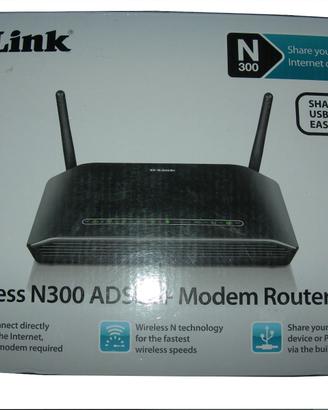 d-link wireless n300 adsl2+ modem router