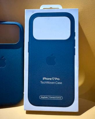 Cover in techwoven per Apple iPhone 17 Pro blu