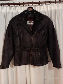 Giacca in pelle da moto donna