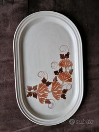 Piatto da portata ovale in ceramica