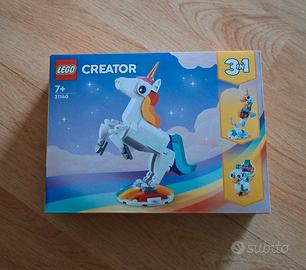 LEGO creator 3 in 1 31140 unicorno magico