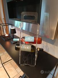 Portabottiglie plexiglass 