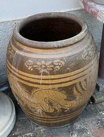 Vaso orientale (Tailandese) antico in ceramica