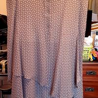 vestito seta lounguette. Beige floreale.