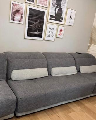 Divano 3 metri con sedute relax + angolo removibil