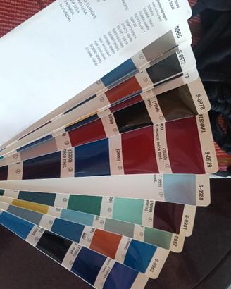 Mazzetta colori Ferrari fiat alfa romeo audi bmw