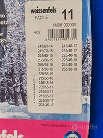 catene da neve 2 modelli differenti di misura 