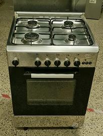 Cucina inox e  forno a gas Glem