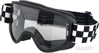 Occhiali Maschera Moto Biltwell Checkers Elastico