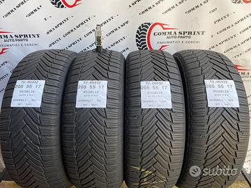 4 pneumatici 205/55 r17 michelin invernali 80%