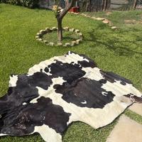 Tappeto in pelle vera