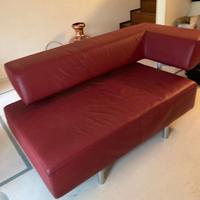 Divani in pelle rossa