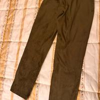 Pantalone donna velluto rasato