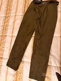 Pantalone donna velluto rasato