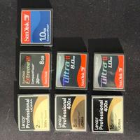 7 schede CF Compact Flash
