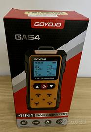Rilevatore perdite fughe gas 4-in-1 (H2S,EX,O2,CO)