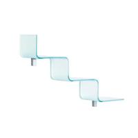 Mensola in vetro Zig Zag