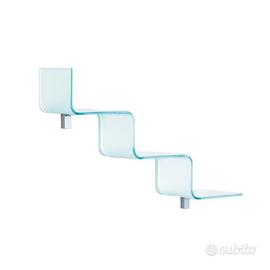 Mensola in vetro Zig Zag