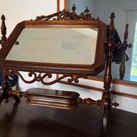 Specchiera da tavolo antica toiletta