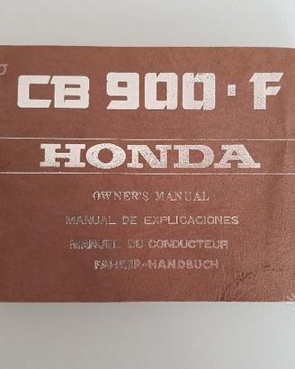 Honda CB900F - Owner's Manual