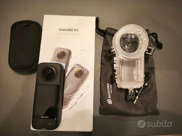 Insta360 X3 + case subacqueo invisibile + garanzia