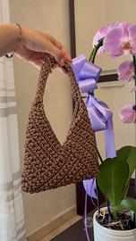 Borsa artigianale Triangle Bag fatta a mano- nuova
